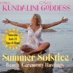 Summer solstice beach ceremony Hastings 2024