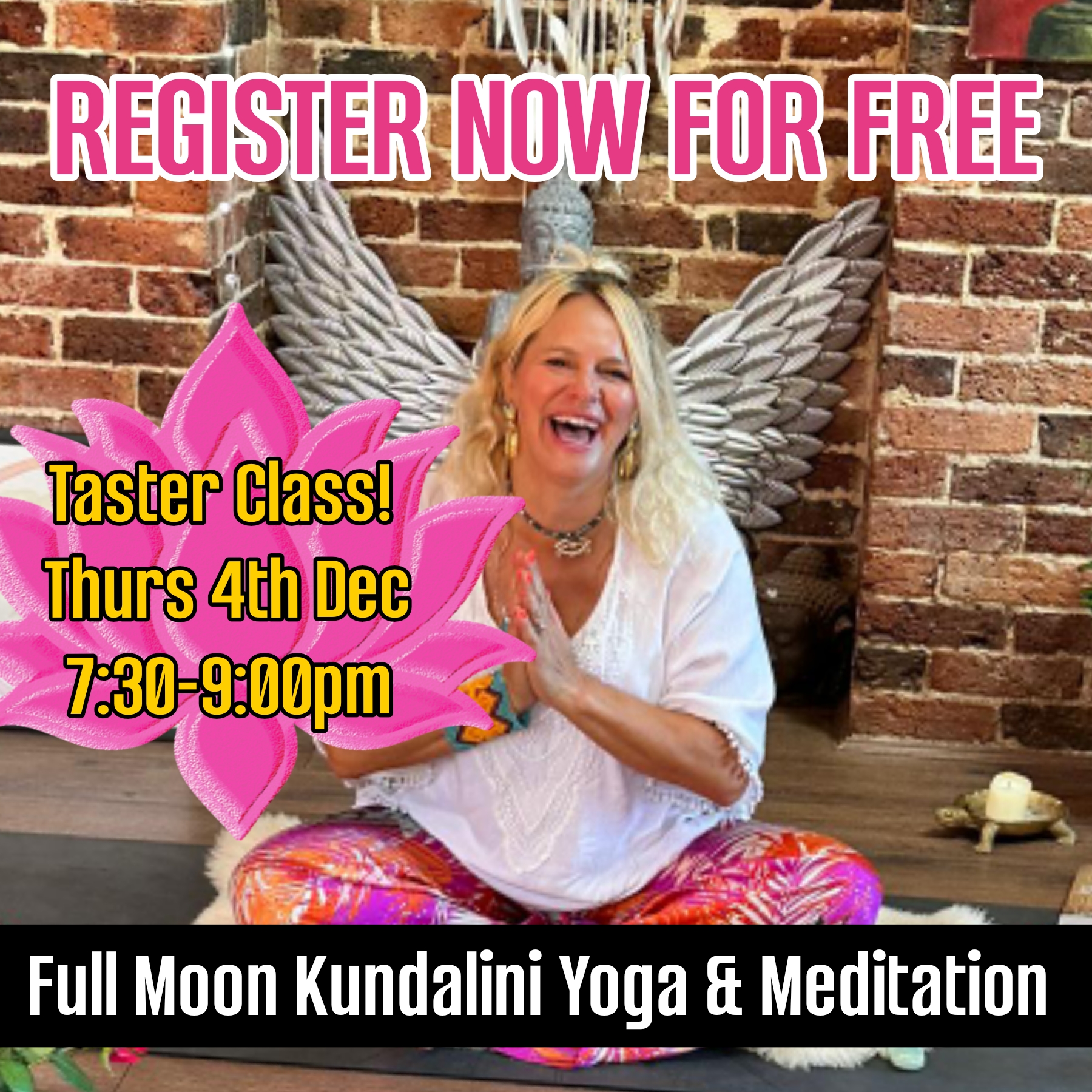 St Leonards on Sea Dec 4th, more classes at www.kundalnigoddess.co.uk